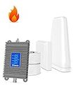 Cell Phone Singal Booster Boosts 5G 4G LTE - Support All U.S. Canadian - Bell, Telus, Rogers, Fido Etc & More, Cell Signal Booster Boosts Voice & Data in Home and Office Up to 5,500 Sq Ft