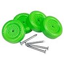 Official Pinewood Derby Wheels and Axles (Green)