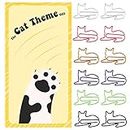 60Pcs Cat Paper Clips Assorted Colors - Cute Cat Shaped Bookmark Clips - Office Supplies Clips for Party Card Wedding Invitation Decoration - Gifts Idea for Women Cat Lovers