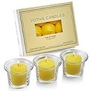 Set of 12 Votive Citronella Candles - Scented Candles for Indoor/Outdoor Use - 10 Hour Burn Time - Made in USA