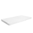 Milliard 2-Inch Ventilated Memory Foam Crib and Toddler Bed Mattress Topper with Removable Waterproof 65-Percent Cotton Non-Slip Cover - 52" x 27" x 2"
