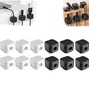 YvBeR Charging Cable Magnetic Cable Organizer Storage Holder, Cord Organizer, Uierty Cable Management, Uierty Charging Cable Holder, Bedside Cable Management-12pcs