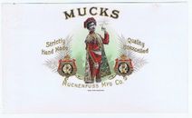 Mucks Muckenfuss Mfg Co   original Schlegel inner cigar label S190