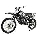 X-PRO Hawk 150cc Adults Dirt Bike Pit Bike Youth Dirt Pit Bike Dirt Bike Dirt Pitbike，Big 19"/16" Wheels-Black