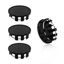 Kewucn 4PCS Wheel Center Caps, Snap-in Car Rim Hub Caps, Plastic Wheel Tyre Center Hub Cap Cover with 2.13 Inch (54mm) Outer Dia and 1.97 Inch (50mm) Inner Dia, Car Accessories (Black)