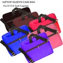 15.6 inch Laptop PC iPad Table Shoulder Bag Carrying Soft Notebook Case Cover UK