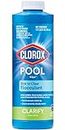 Clorox® Pool&Spa™ Swimming Pool Sink to Clear Flocculant, Sinks Debris, Dead Algae, Large Particles & Other Matters to Pool Floor, 1 Quart (Pack of 1)