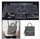 1 Set Women's casual shoulder bag Template Leather Stencil Pattern DIY Leather Craft Tools Cutting Model