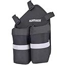 AllExtreme Bottle Empocher Drink Container Carrier Holder Mesh Design for Cycling Camping Travel - (Left/Right, Grey & Black)