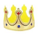 YUEMUZY King Crown Cloth Birthday Crown Tiaras Soft Party Hat for Birthday Celebration