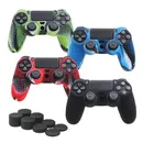 Camouflage Silicone Rubber Skin Grip Cover Case For PS4 PlayStation 4 Controller 7.09x4.33inch 1Pcs