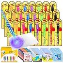 TAFULOR Invisible Ink Pen, 24Pack Upgrade Spy Pen with UV Light for Secret Birthday Message Party Gifts, Secret Message Pen Ideas Party Bag Gift, Prizes for Students