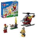 LEGO City Fire Helicopter 60318 Building Kit (53 Pcs),Multicolor