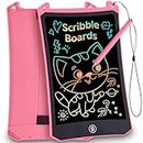 Gifts for Girls Kids Toys - 8.5inch LCD Writing Tablet Colorful Drawing Pad Educational Graffiti Doodle Board Etch a Sketch for 3-7 Year Old Boys Girls Toddler, Birthday (Pink)