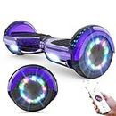 GeekMe Hoverboards for kids 6.5 Inch, Quality hoverboards with Bluetooth Speaker,Beautiful LED Lights,Gift for kids and teenager…