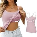 My Orders archived Orders in My Account Tube Tops for Women with Built in Bra Camisole Tops for Women 2024 Summer Casual Tank Top with Built in Bra for Women Tank with Built in Bra for Women Pink M