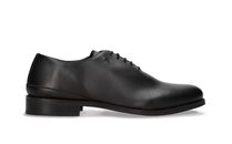 Zapatos oxford hombre veganos en apple skin negro planos lisos de vestir elegant