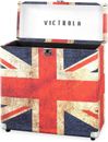 Victrola Vintage Style Vinyl Record Storage and Carrying Case (UNION JACK)
