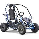 MotoTec Kids Electric Go Kart Maverick 1000w Blue