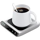 USB Coffee Mug Warmer for Desk, Coffee Mug Warmer with Auto Shut Off for Desk, Cup Warmer Smart Temperature Settings, Electric Beverage Tea Water Milk Warmer for All Cups and Mugs, Heating Plate Candle Wax Warmer (No Cup)
