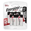 Energizer MAX 9V 4PK, Batteries, 4 Count, (E000035200)