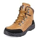 Bacca Bucci® Sprite Snow Boots high top Six inches Ankle Boots for Men- Brown, Size UK7