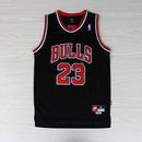 Rétro Maillot de Basket Michael Jordan #23 Chicago Bulls Cousu Blanc Rouge Noir~