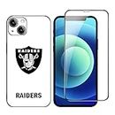 JosuE for Raiders for iPhone 14 Case, Designed for iPhone 14 Case, Silicone Shockproof Phone Case with [Soft Anti-Scratch Microfiber Lining] 6.1 inch