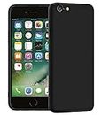 Zapcase Back Case Cover for iPhone 6 / iPhone 6S | Compatible for iPhone 6 / iPhone 6S Back Case Cover | Liquid Silicon Case for iPhone 6 / iPhone 6S with Camera Protection | Black