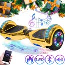 6.5'' Hoverboard Electric Bluetooth Self-Balancing Scooter no Bag Kids Gift Gold