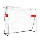 Rukket Portable Soccer Goal 6x4 or 8x6 ft, Bow Style Pop Up Goals for Kids and Adults, Backyard and Indoor Collapsible Net with Carry Bag (6x4ft Bow Style)