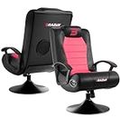 BraZen Pink Gaming Chair for Kids - Kids Gaming with Speakers Bluetooth, Chair Gaming Small Gaming Chair for Kids and Small Adults Ergonomic Rocker Gaming Chairs British - Stag (Pink)