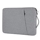 15.6 Inch Laptop Sleeve for 16 Inch MacBook Pro, 14 Inch MacBook Pro, 14-15.6 Inch Ultrabook Notebook Computer Shockproof Water Resistant Protective Bag Case, Gray