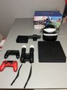 Sony PlayStation 4 Slim 1TB Console +two Controllers +Ps4 Bundle VR Headset
