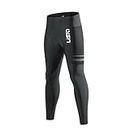 Lista Men's Cycling Pants 3D Padded Road Bike Reflective Tights Breathable Long Leggings Ciclismo MTB Trousers Black for Men (M)