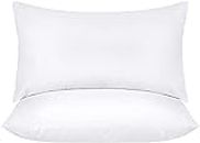 Utopia Bedding Throw Pillows (Pack of 2, White) - 12 x 20 Inches Bed and Couch Pillows - Indoor Decorative Pillows