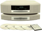 Paquete de sistema de música Bose Wave con cambiador de múltiples CD Bose Wave - crema blanca