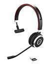 Jabra Evolve 65 Wireless Mono On-Ear Headset – Microsoft Certified Headphones With Long-Lasting Battery – USB Bluetooth Adapter – Black