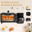 3-In-1 Electric Breakfast Machine Toaster Oven Pizza Oven Coffee Maker 9L