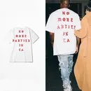 2023 New Hip Hop T-shirt Kanye West I feel Like Paul 100% Cotton tshirts NO MORE PARTIES IN LA T