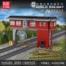 Building Blocks Train MOC Set Railway Signal Station Bricks Kids Toy Model 12009