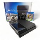 Sony CUH-1102A PS4 PlayStation 4 500GB Gaming Console Lot Bundle Box Games