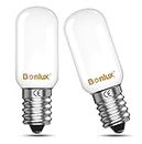 Bonlux E14 LED Fridge Light Bulbs, 1.5W SES Refrigerator LED Light Bulbs, Equivalent 15W E14 Small Edison Screw Bulb 2700K Warm White Appliance Bulb for Salt Lamp Bulb, Night Light Bulb-2Pack