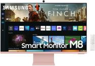 SAMSUNG 32" M80B UHD HDR Smart Computer Monitor Screen with Streaming TV - Pink