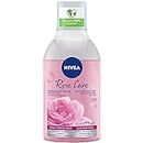 NIVEA Skin Breathe Démaquillant Biphase Micellaire Eau de Rose 400 ml, nettoyant visage tonifiant et purifiant, démaquillant waterproof délicatement parfumé