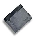Vorak Ahimsa Leather Wallet for Men | 5 Credit Card Slots I 2 Currency Compartments I 1 Coin Pocket | Leather Wallet for Husband Gift | Gift Wallet for Men and Boys (Grey)