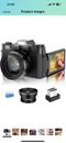 4K Digitalkamera für Fotografie und Video: Autofokus 48 MP Vlogging-Kamera