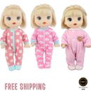 NEW Clothes Suit For 12 Inch Baby Born Alive Doll Toy Crawling Acces Cute Outfit