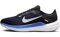 Nike Men's Black/Wolf Grey-Racer Blue-High Voltage Running Shoes - 11 UK (12 US)