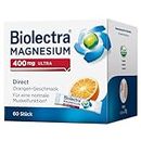 Biolectra Magnesium 400 mg Direct Sticks Orange, 60 Stück: Für eine normale Muskelfunktion bei erhöhtem Bedarf, Magnesium Direkt-Sticks, hochdosiert